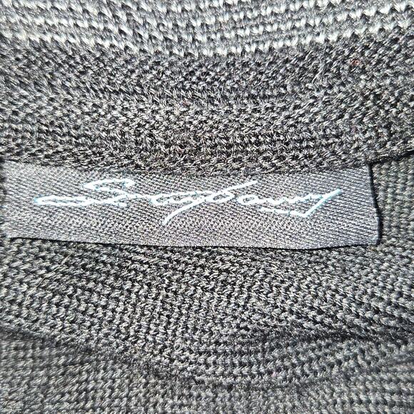 Steve Harvey Celebrity Edition Mens 4XLT Quarter ZIp Sweater Striped Tall Career - Picture 9 of 11